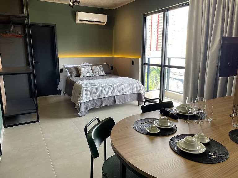 Studio Prime com piscina e sauna 702CP