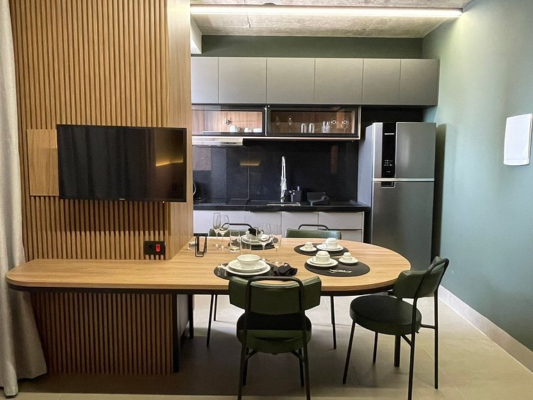 Studio Prime com piscina e sauna 702CP