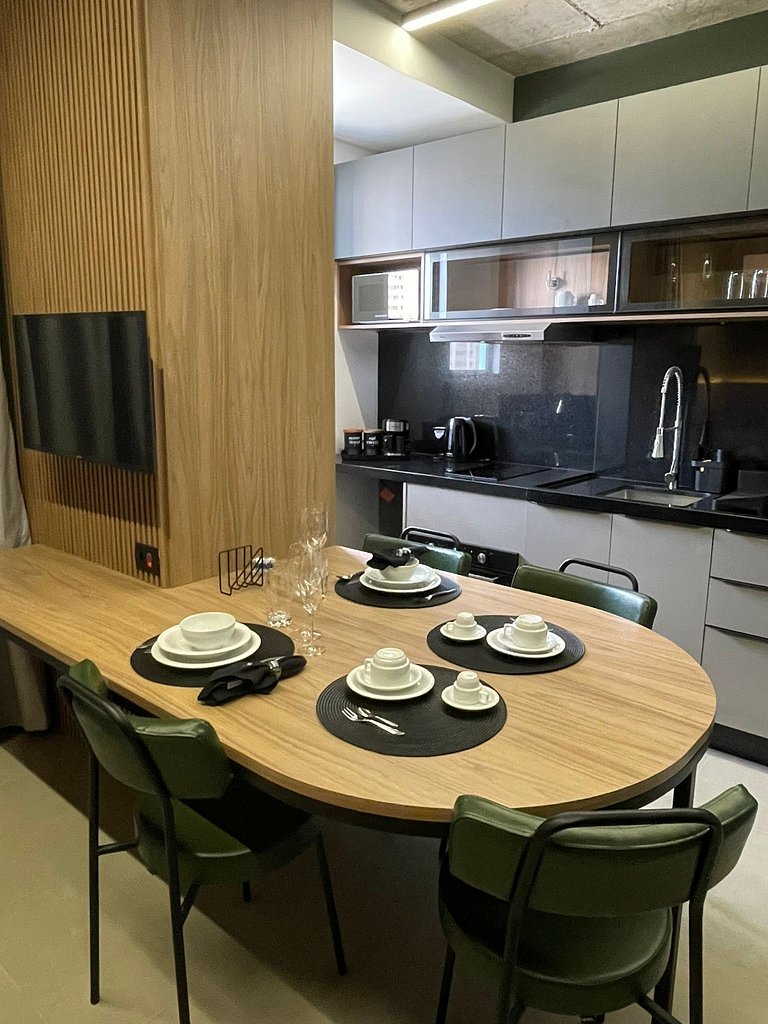 Studio Prime com piscina e sauna 702CP