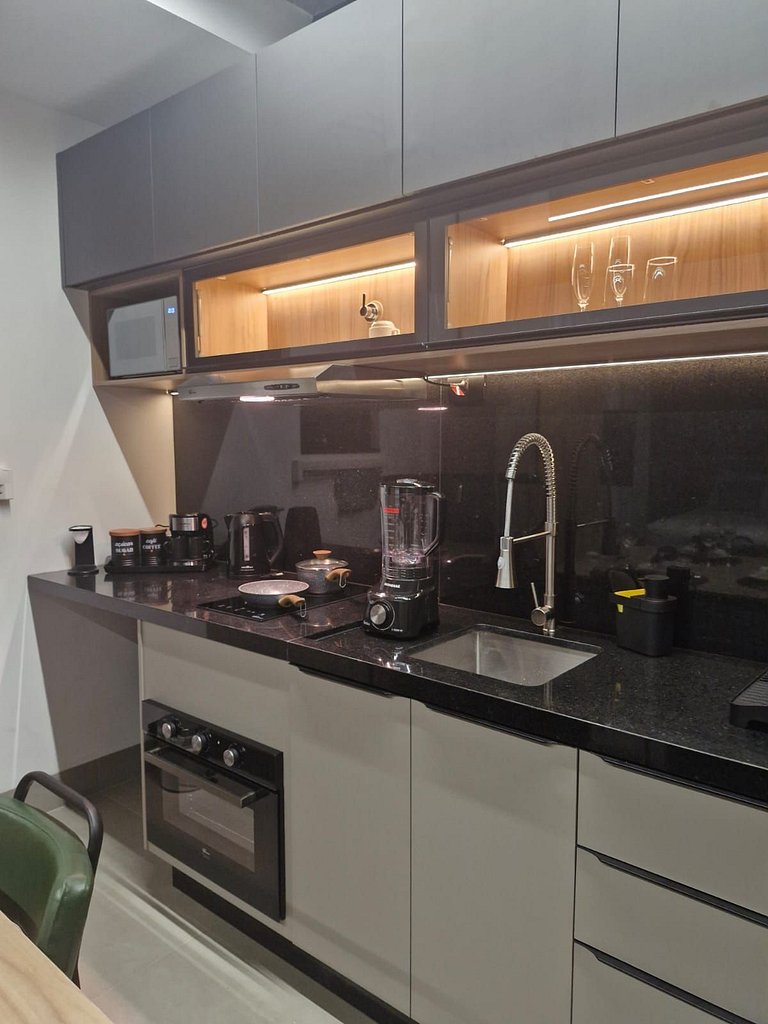 Studio Prime com piscina e sauna 702CP